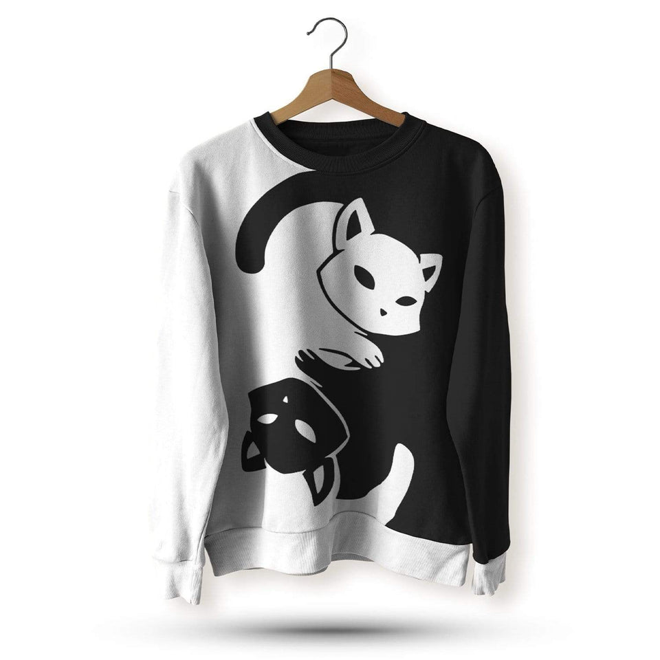 Yin Yang Cat Sweater