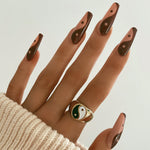 yin yang ring and nails