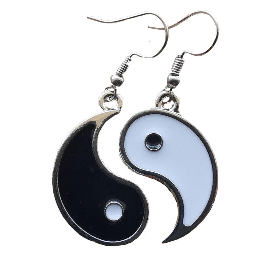 yin yang dangle earrings
