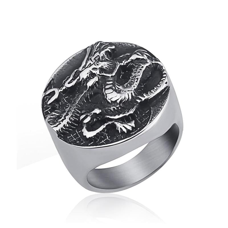 Yin Yang Dragon Ring