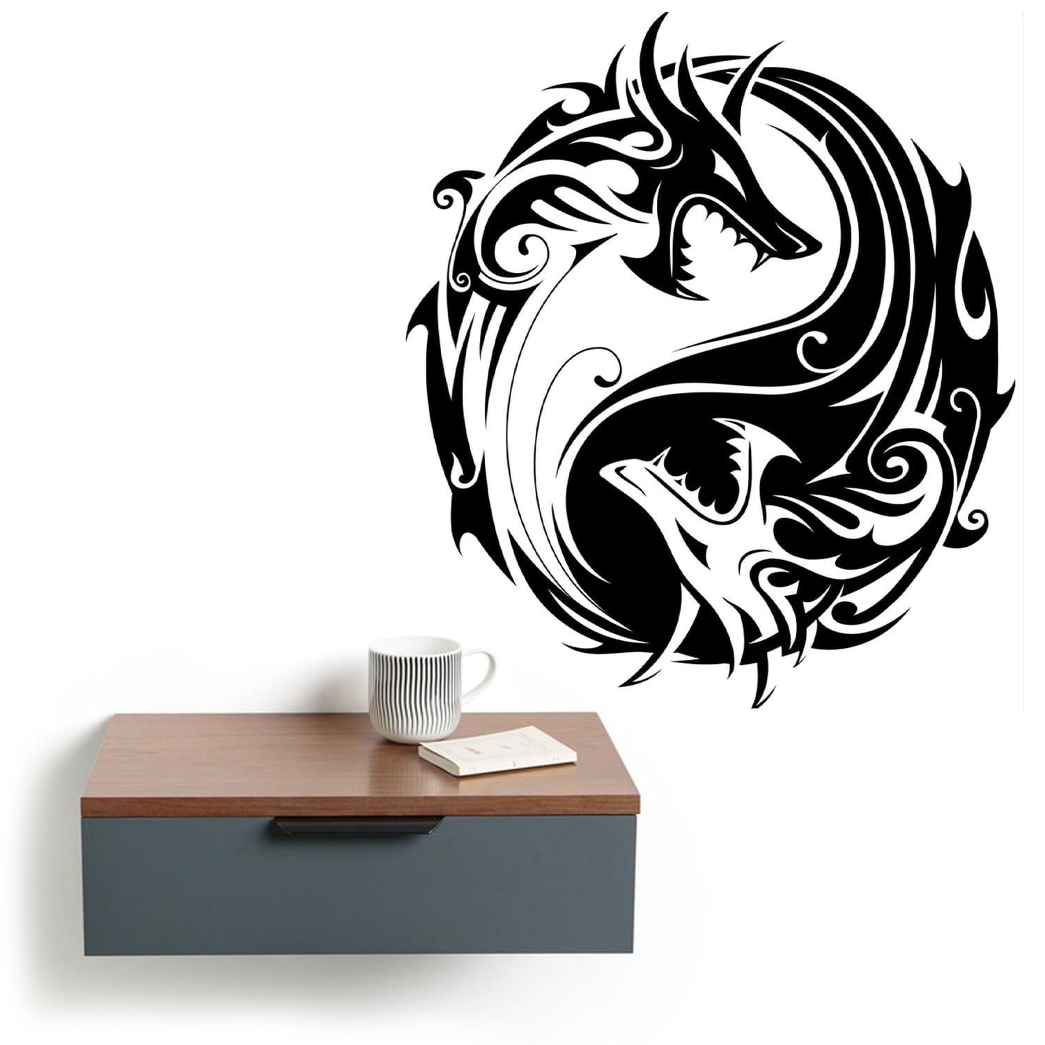 Yin Yang Tribal Design Decal Sticker Wall Vinyl Decor Art – boop