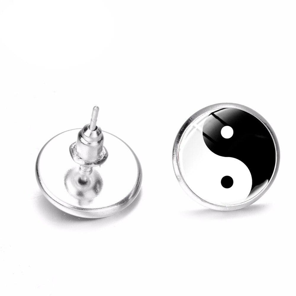 Yin Yang Earrings Men