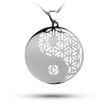 Yin Yang Flower of Life Necklace