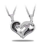 yin yang necklace heart