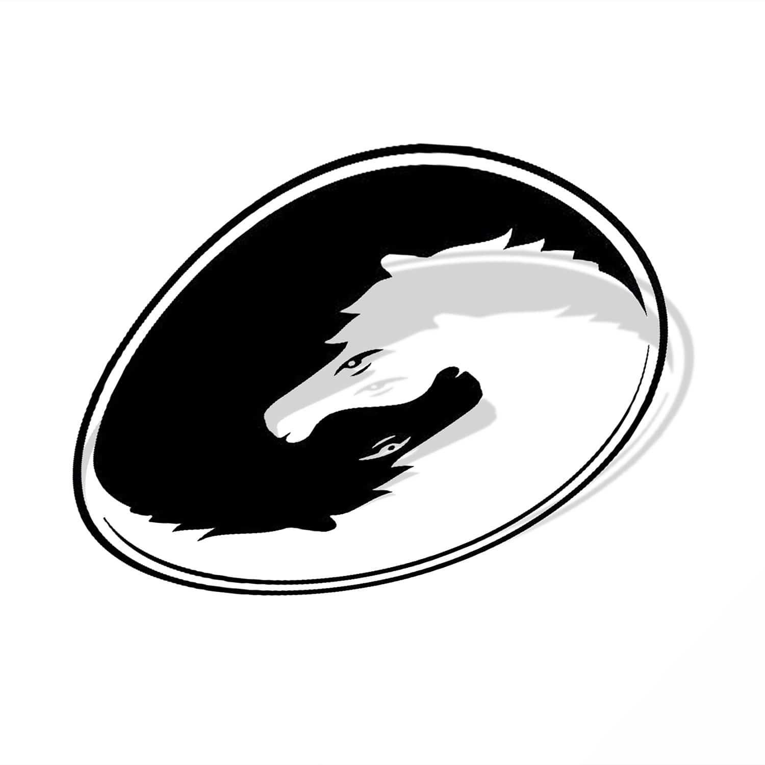 Yin Yang Horse Decal