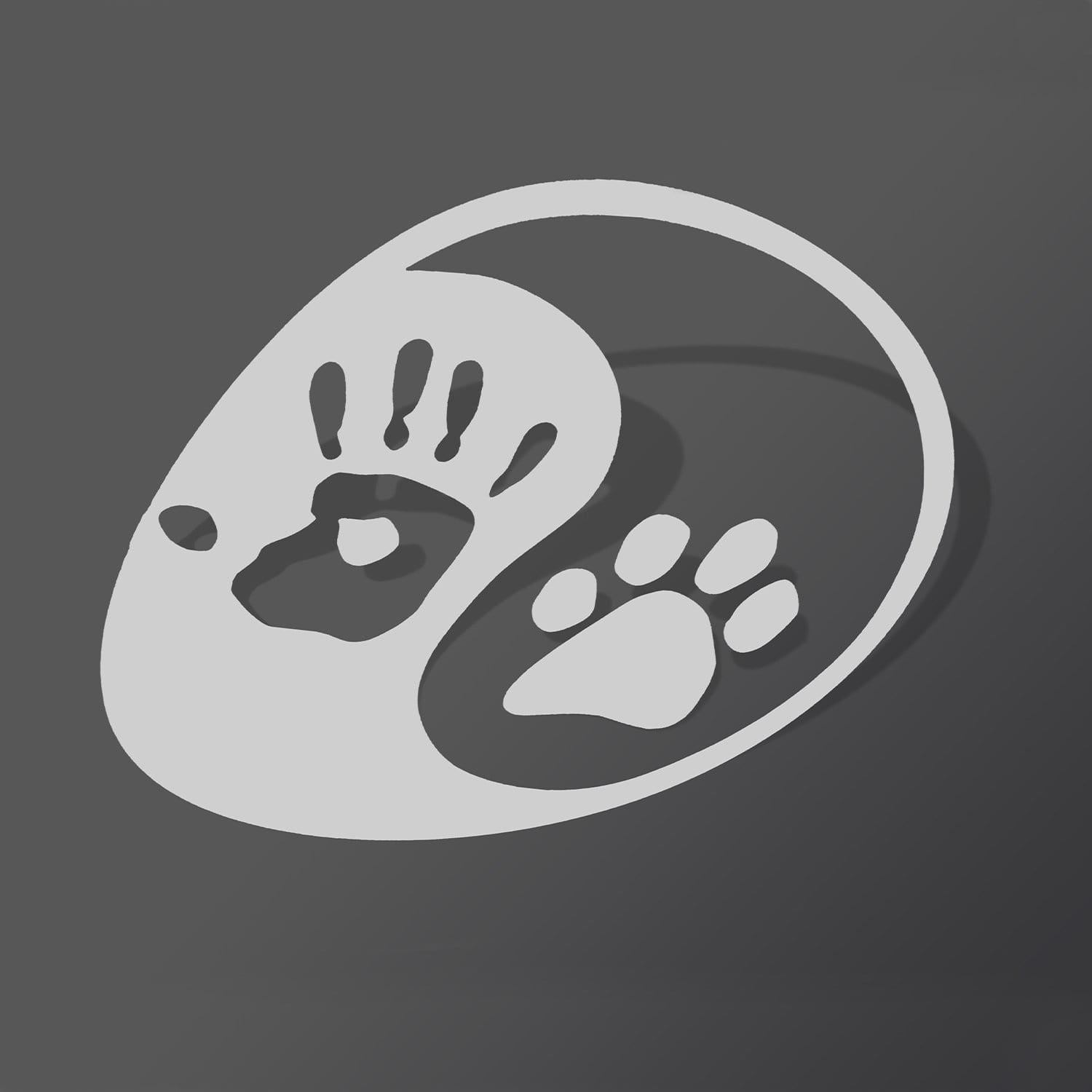 dog paw sticker