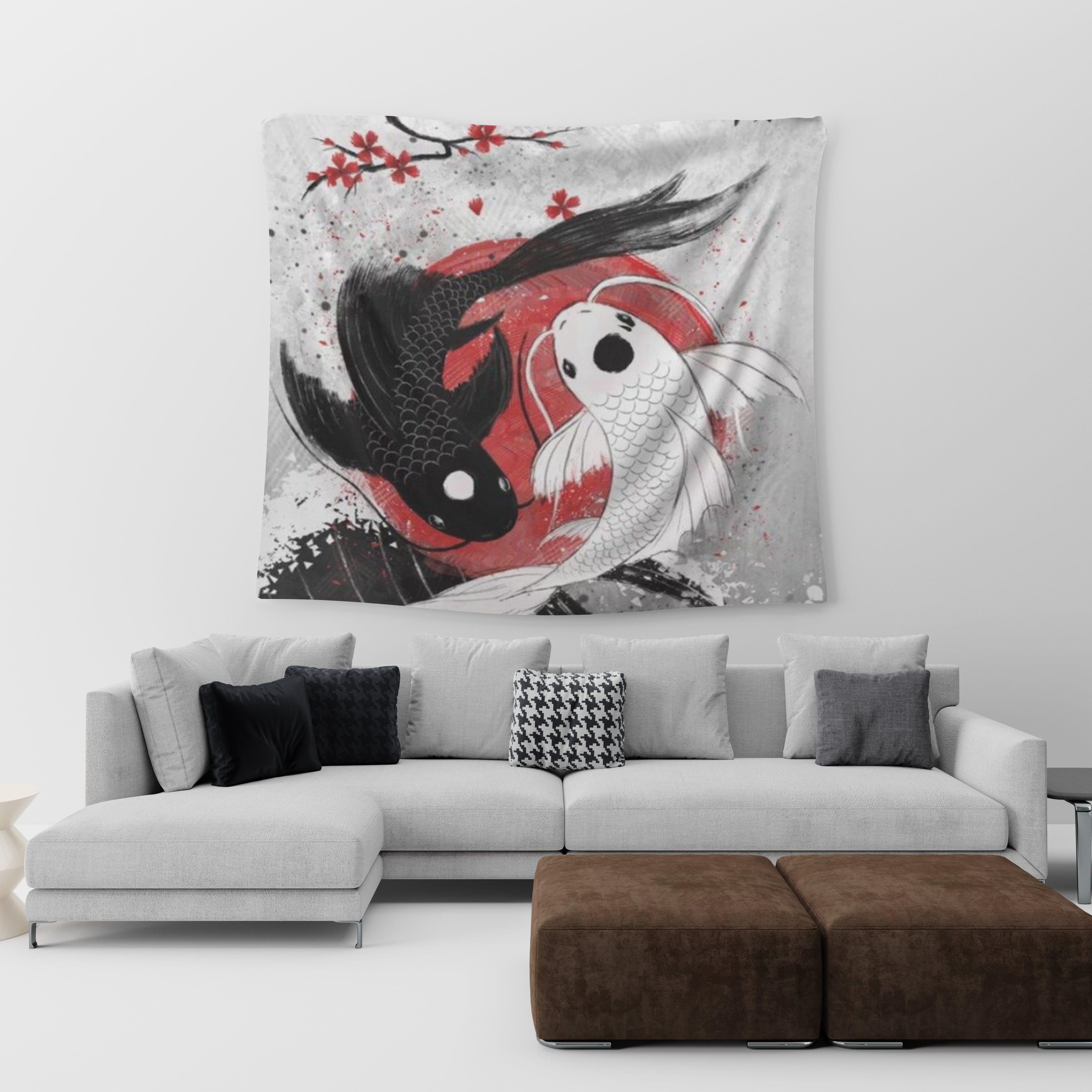 Koi cheap fish tapestry