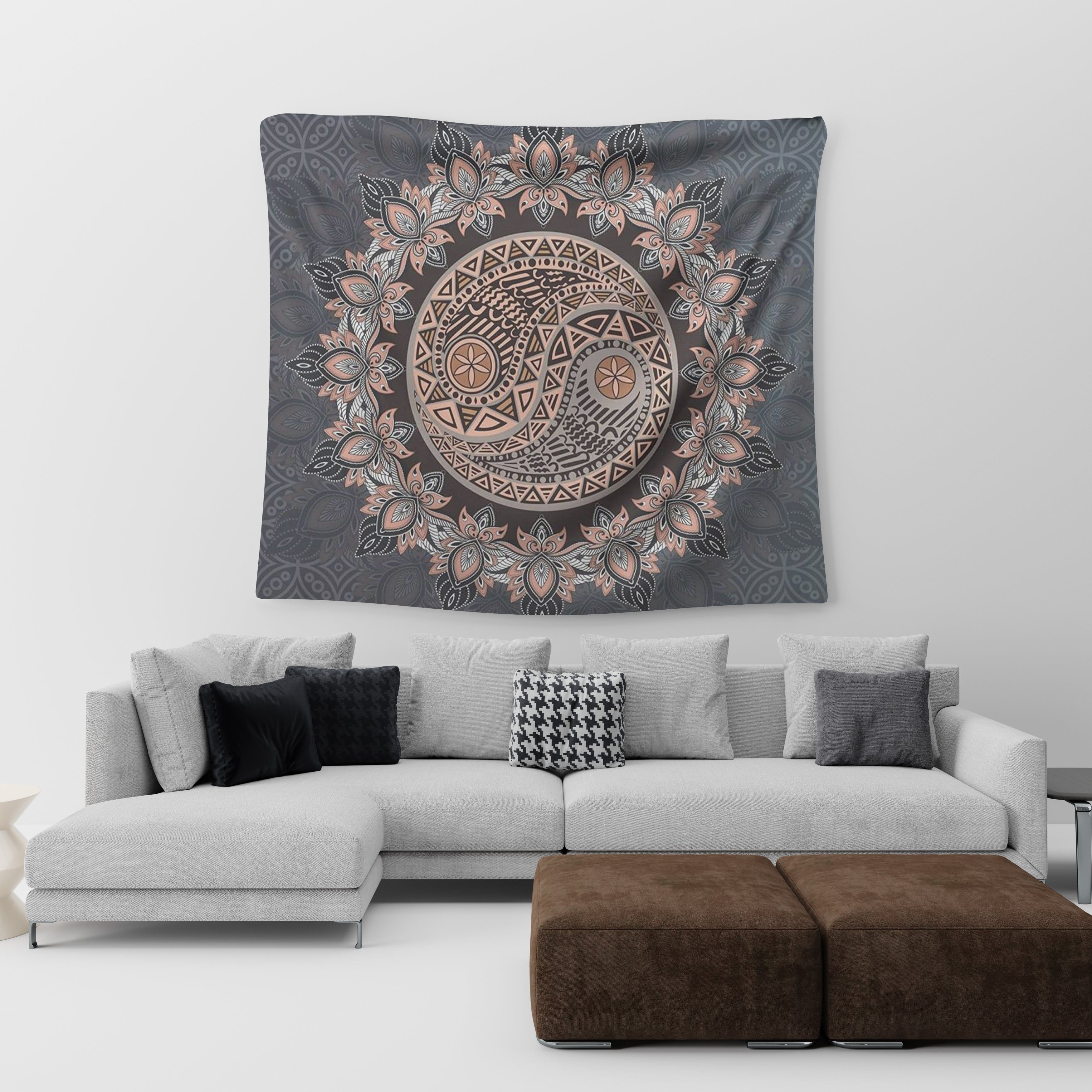 Yin and yang tapestry sale