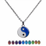 mood necklace yin yang