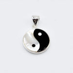 sterling silver yin yang pendant