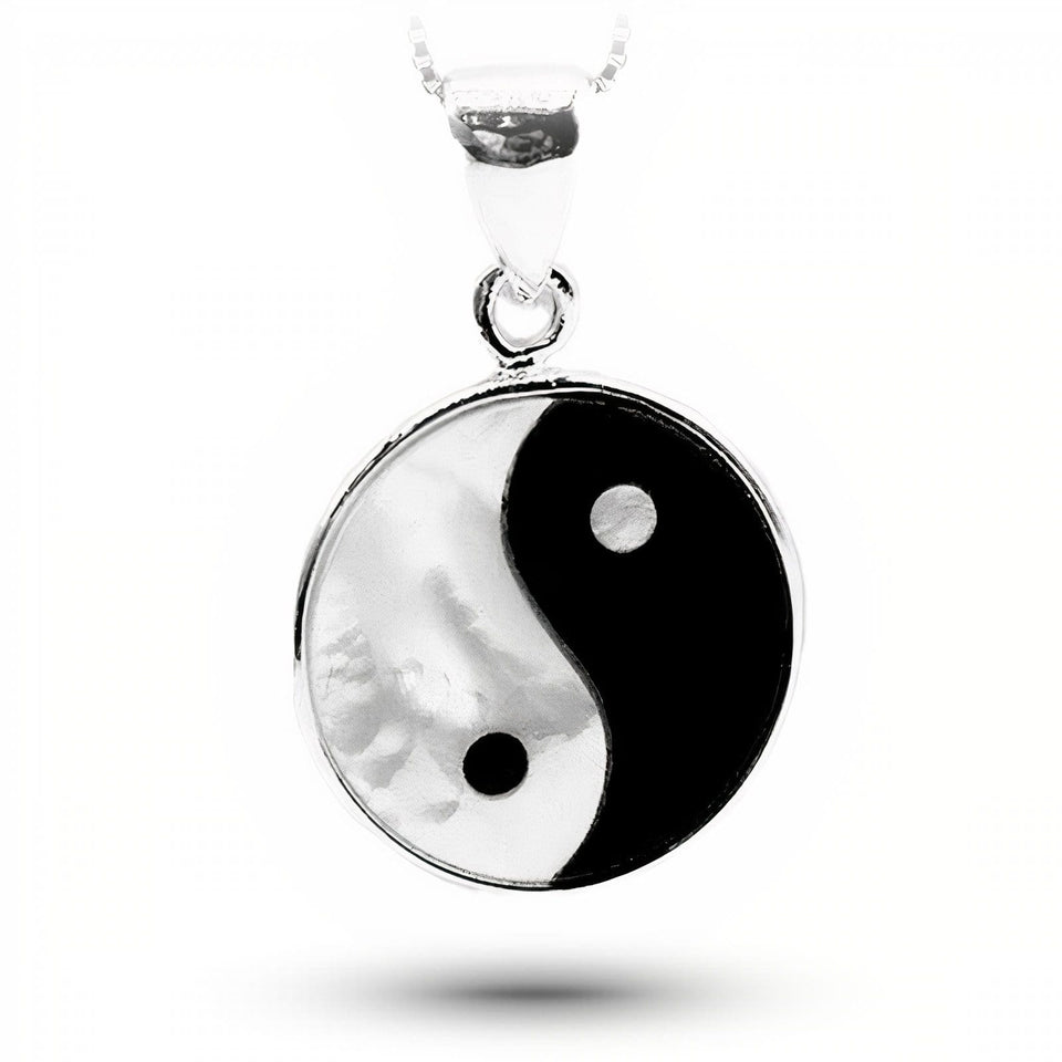 Yin Yang Necklace Sterling Silver