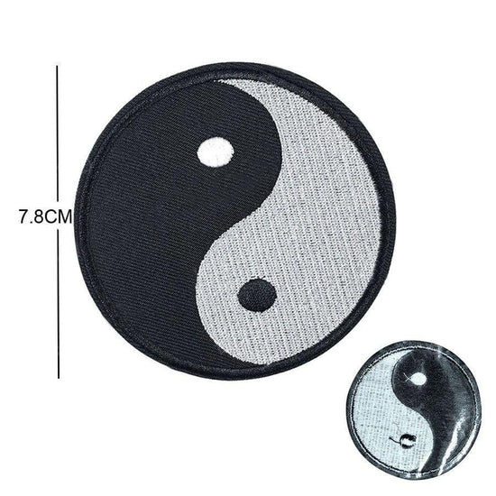yin yang iron on patch