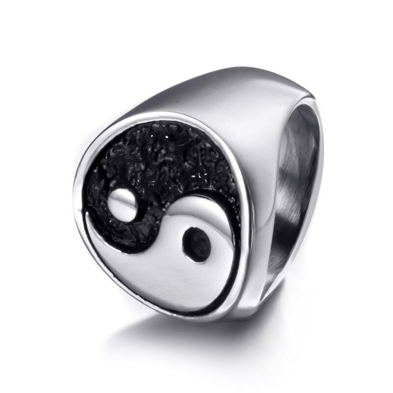 yin yang signet ring