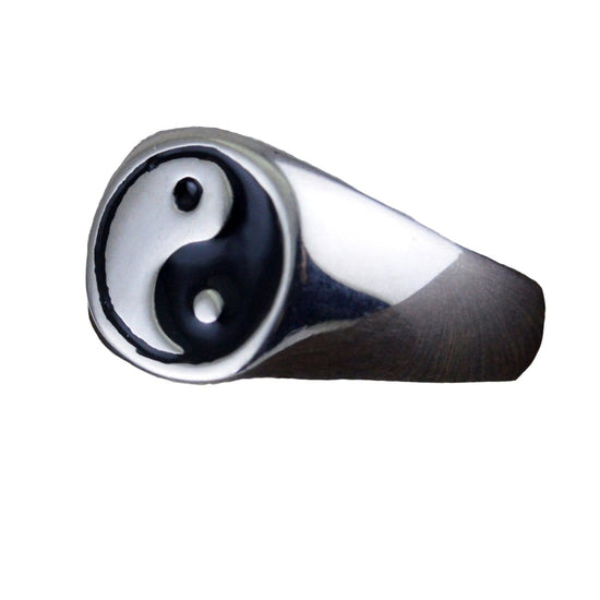 yin yang signet ring