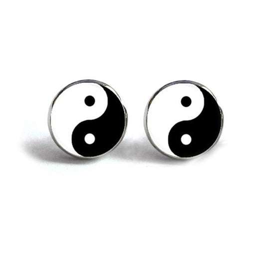 Yin Yang Stud Earrings