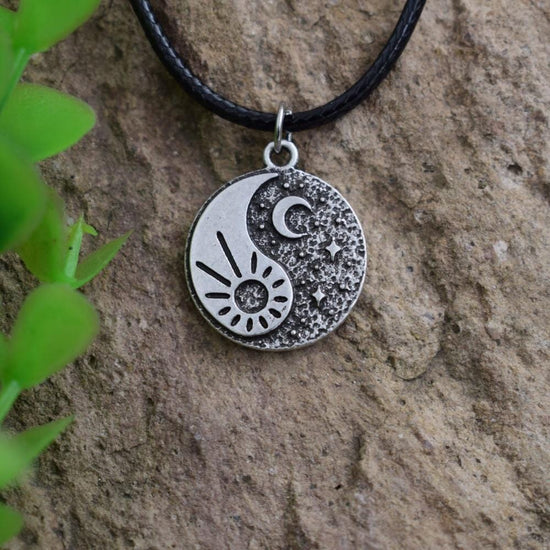 gold sun and moon necklace