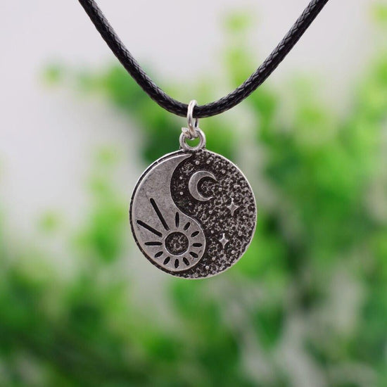 Yin Yang Sun and Moon Necklace