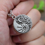 sun and moon best friend necklaces