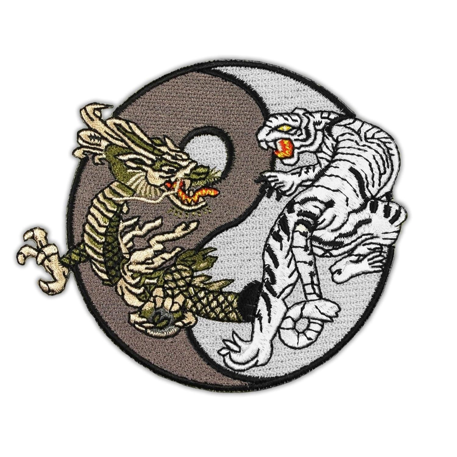 Yin Yang Tiger Dragon Patch