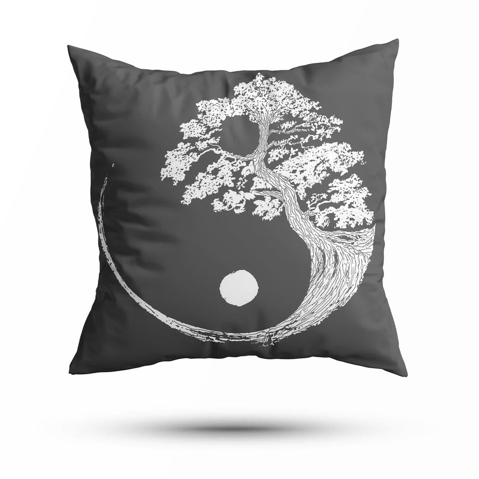 Yin Yang Tree Pillow