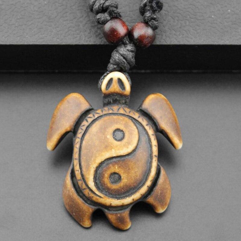 buffalo bone turtle necklace