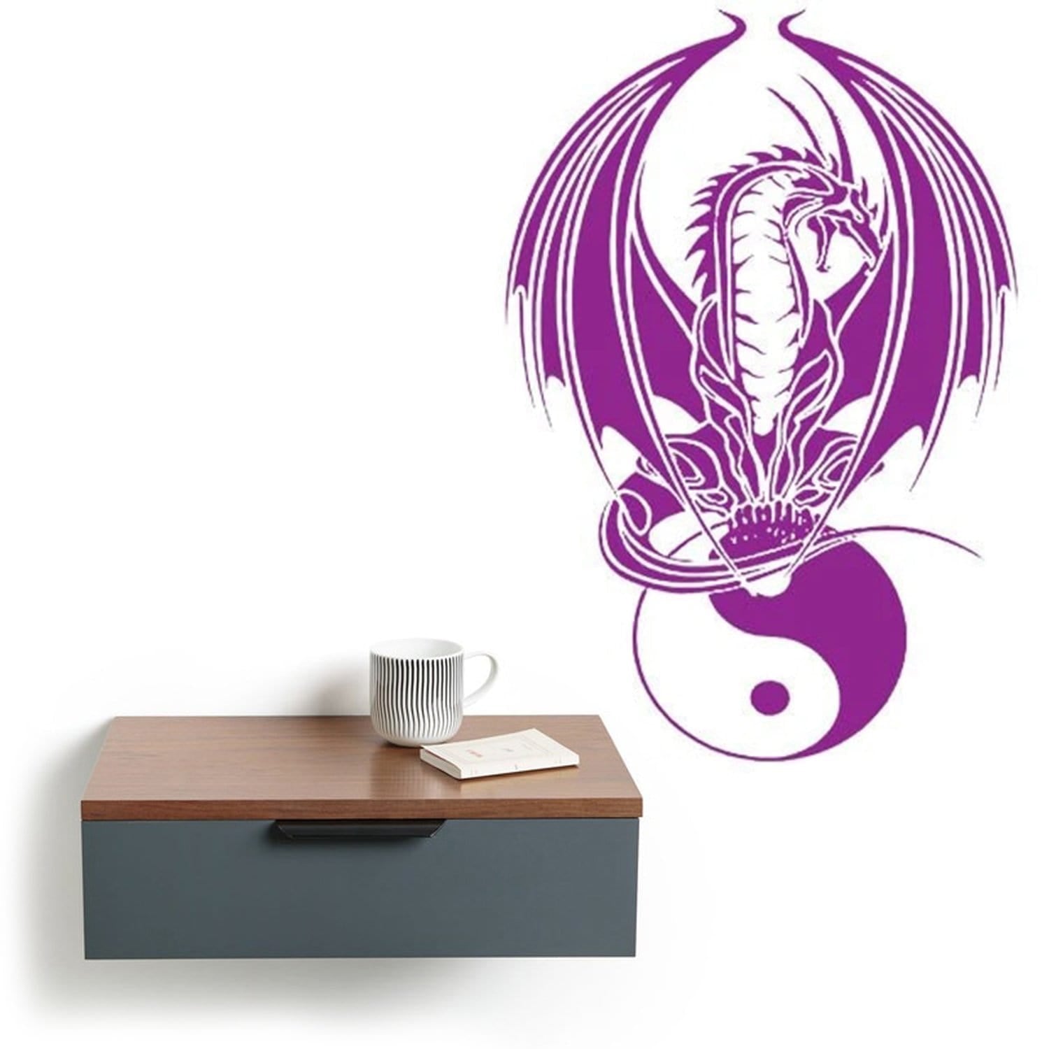 purple dragon wall art