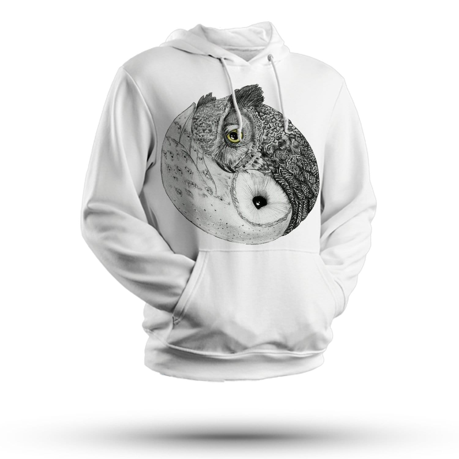 White hot sale owl hoodie