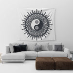 mandala yin yang tapestry